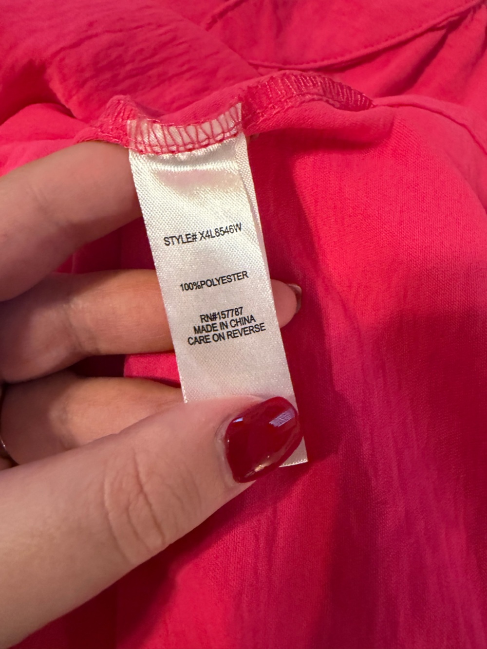 Pink Placket Top - Picture 5 of 5